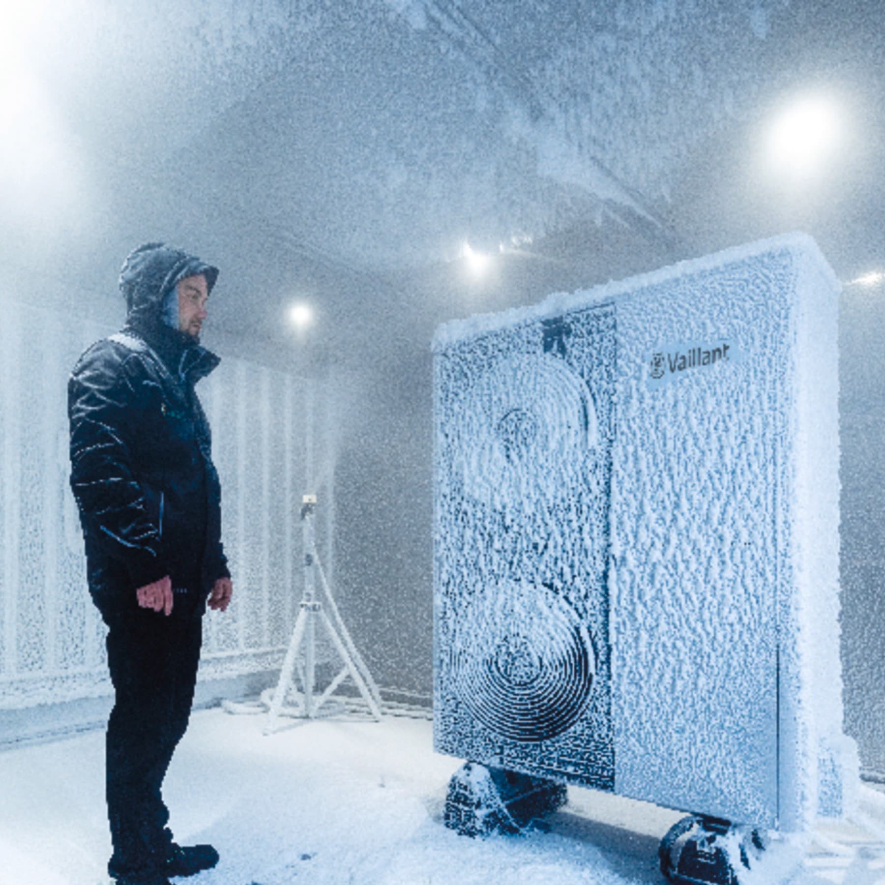Heat pump in Vaillant test center